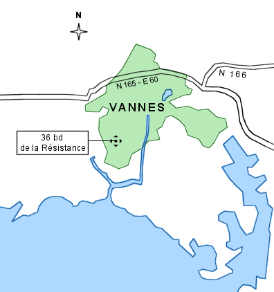 Plan d'accs  notre Cabinet d'Avocats  Vannes